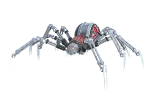 Mechanical Spider Robot Design PNG Image