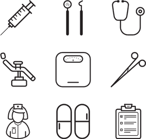 Medical Icons Set Vector PNG image with transparent background