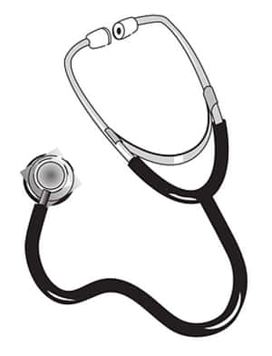 Medical Stethoscope Vector Illustration PNG
