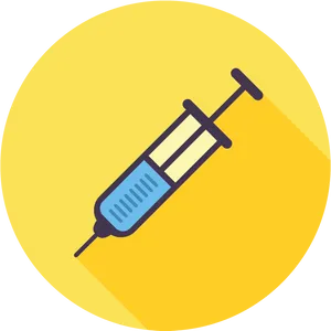 Medical Syringe Icon PNG Image