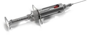 Medical Syringe Transparent Background PNG Image