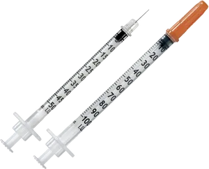 Medical Syringes Transparent Background PNG Image