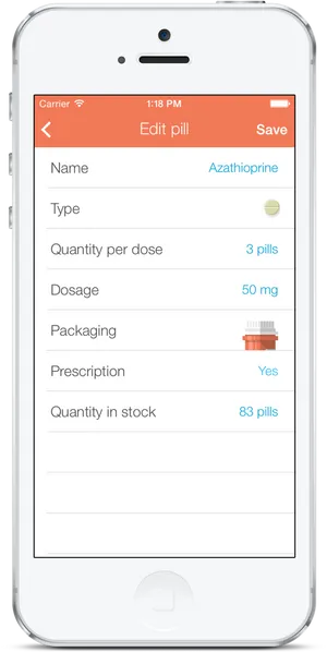 Medication Management App Screen PNG Image