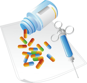 Needle And Medicine Vector Png Download - Drugs Vector Png Transparent, Png Download PNG with transparent background