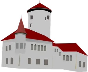 Medieval Castle Illustration PNG Image