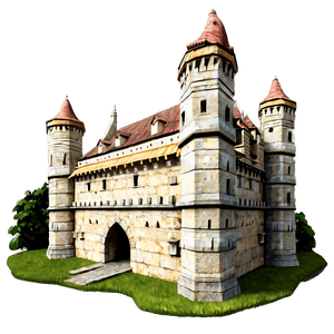 Medieval Castle PNG blu PNG with transparent background