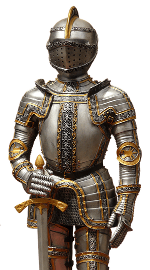 Medieval Knight Armor PNG image with transparent background