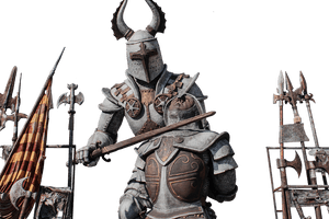 Medieval Knight Armorand Weapons PNG with transparent background