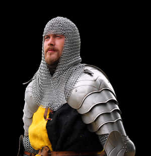 Medieval Knight Portrait PNG with transparent background