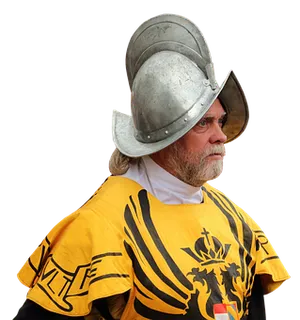 Medieval Knight Portrait PNG Image