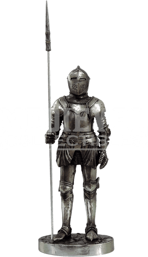 Medieval Knight Spearman Statue - Medieval Spearman Statue, HD Png Download PNG image with transparent background