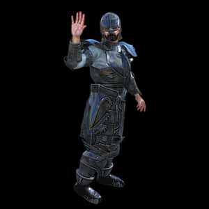 Medieval Knight Waving Greeting PNG with transparent background