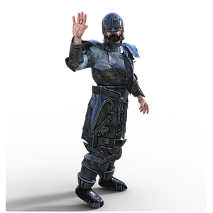 Medieval Knight Waving Greeting PNG Image