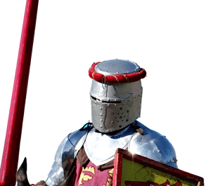 Medieval Knightin Armor PNG image with transparent background