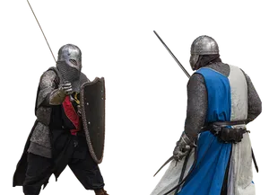 Medieval Knights Duel PNG Image