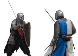 Medieval Knights Duel PNG Image