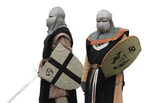 Medieval Knights Readyfor Battle PNG image with transparent background