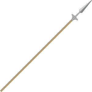 Medieval Spear Illustration PNG Image