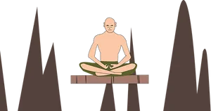 Meditating Avatar Aang PNG Image