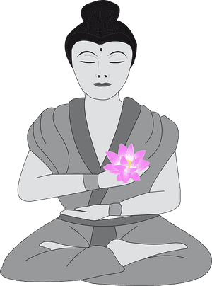 Buddha, Woman, Buddhist, Female, Meditate, Meditation - Bouddha Clipart PNG with transparent background