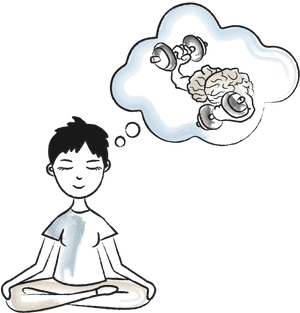 How Fit Is Your Brain 5 Week Online Program - Guided Meditation Clip Art PNG with transparent background