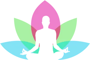 Meditative Yoga Pose Lotus Background PNG Image