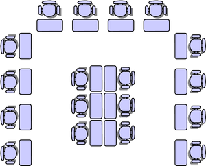 Classroom Seat Layouts - Seating Arrangement Clipart, HD Png Download PNG image with transparent background