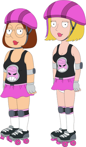 Meg Griffin Stewie Griffin Fan Art Roller Derby - Family Guy Meg Roller Derby, HD Png Download PNG image with transparent background