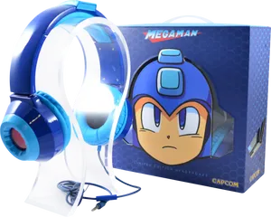 Mega Man Limited Edition Headphones PNG Image