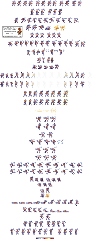 Mega Man Sprite Sheet Compilation PNG Image