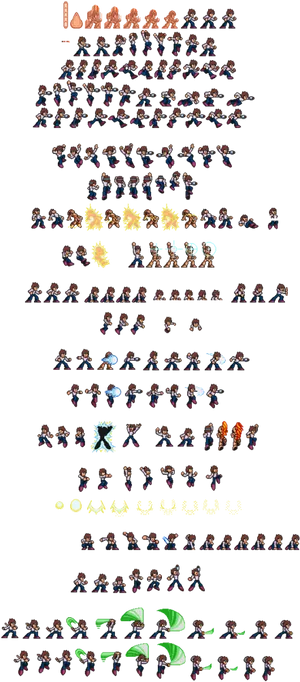 Mega Man Sprite Sheet Compilation | PNGimages.com