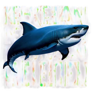 Megalodon In Ocean Background Png Gin PNG Image