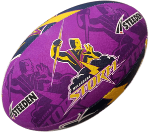Melbourne Storm Rugby Ball, HD Png Download PNG image with transparent background