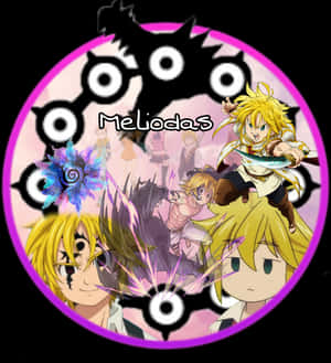 Meliodas Collageof Powerand Emotion PNG image with transparent background