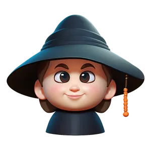 Memoji With Witch Hat Png Ibg84 PNG Image