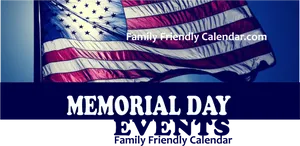 Memorial Day Events Banner PNG Image