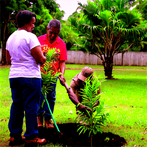 Memorial Tree Planting PNG 06252024 PNG with transparent background