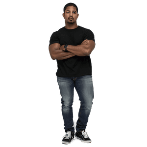 Men's Black T Shirt PNG qvs74 PNG