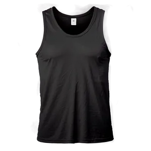 Men's Black Tank Top Png Qcu PNG Image