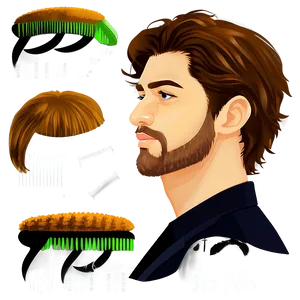 Men's Hair Clipart Png 90 PNG Image