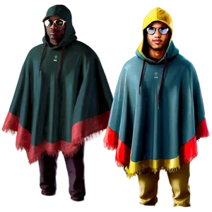 Men's Outdoor Poncho Png Vqs PNG Image