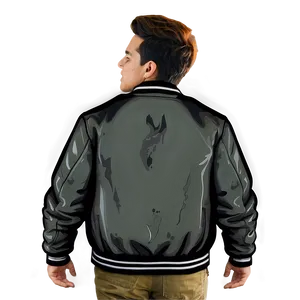 Men's Varsity Bomber Jacket Png Csy PNG Image