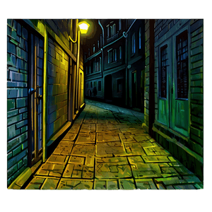 Menacing Dark Alley PNG 06252024 PNG with transparent background