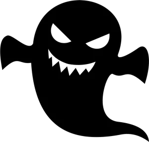 Menacing Ghost Silhouette PNG Image