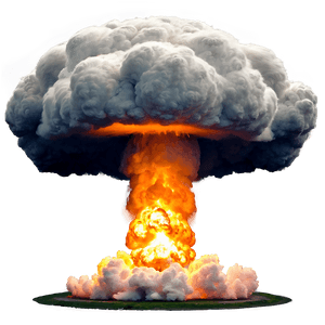 Menacing Nuclear Explosion PNG swq42 PNG with transparent background