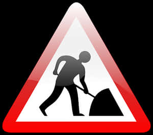 Menat Work Sign Graphic PNG image with transparent background