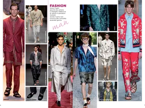 Mens Designer Fashion Runway Collection PNG Image