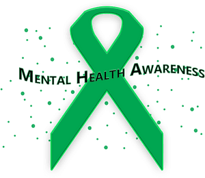 Mental Health Awareness Ribbon PNG image with transparent background