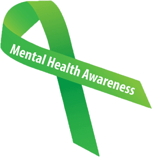Mental Health Awareness Ribbon PNG image with transparent background