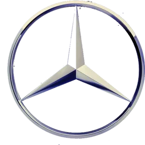 Mercedes Benz Logo Silver PNG Image